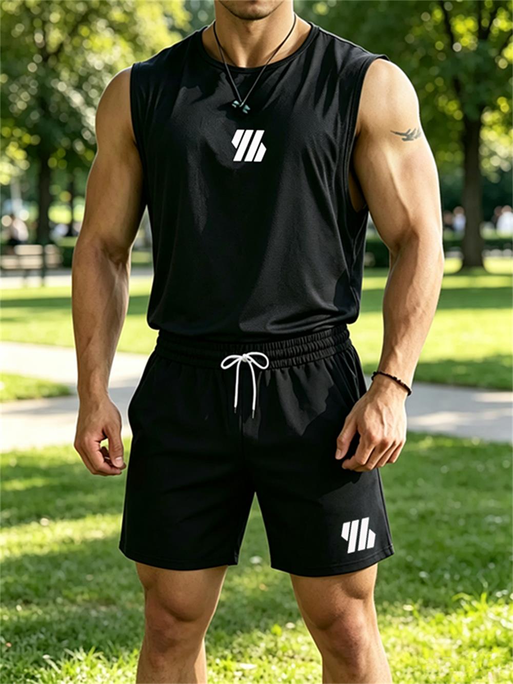 Men'S Fashion For Summer 2026 - 2026 new Men's Brand Vest Two-piece