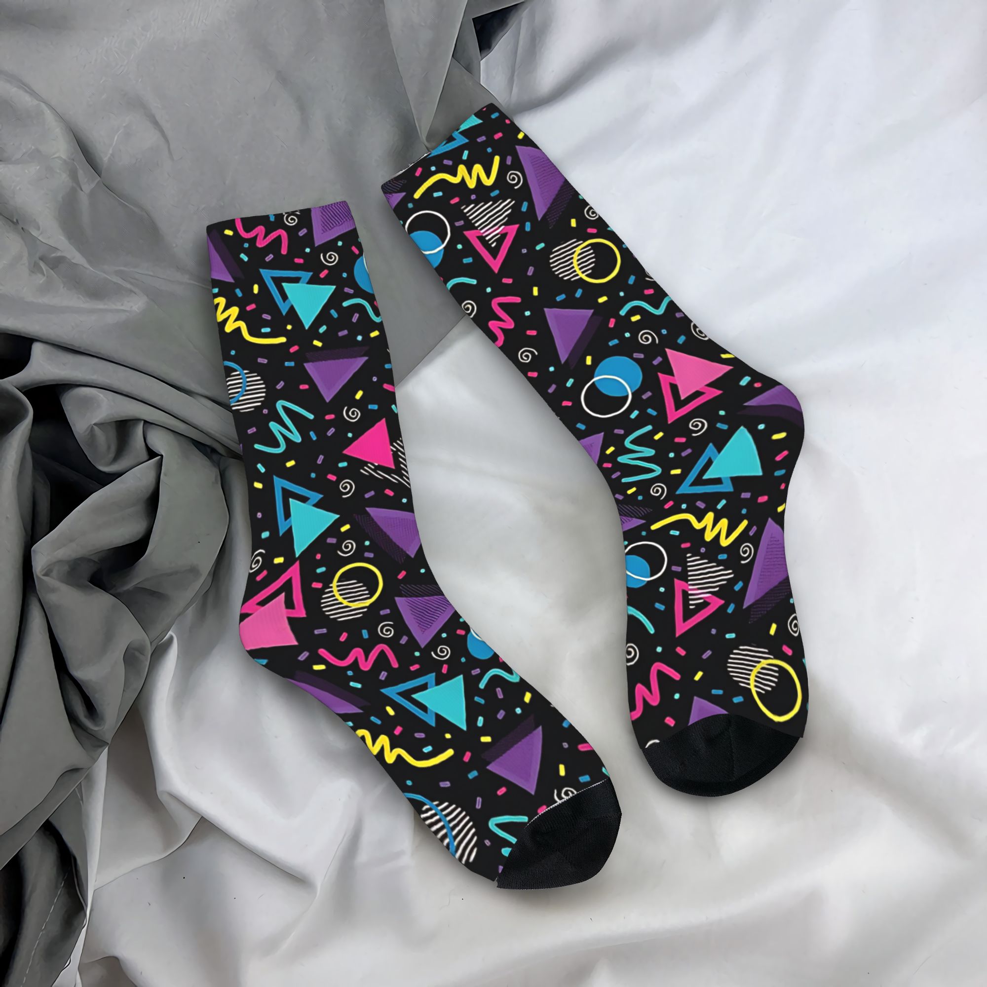 Men'S Fashion Youtube - Neon Retro S Sprinkle Socks Fashion