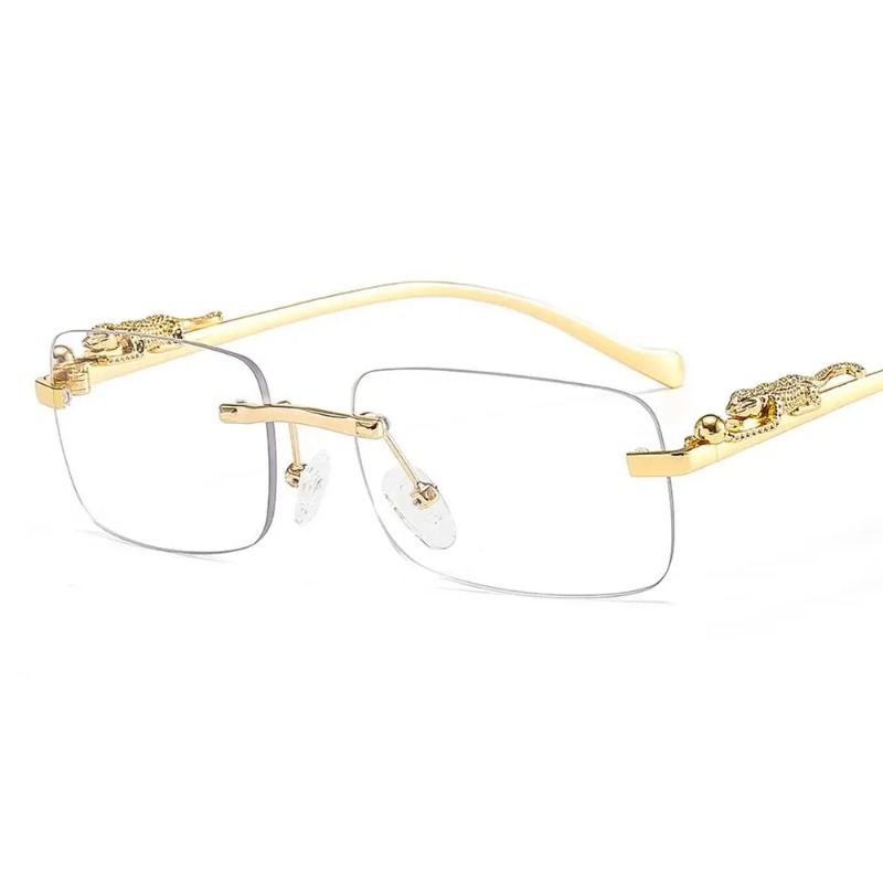 Men'S Fashion Luxury Brands - Rimless Square Sunglasses Women Men Luxury
