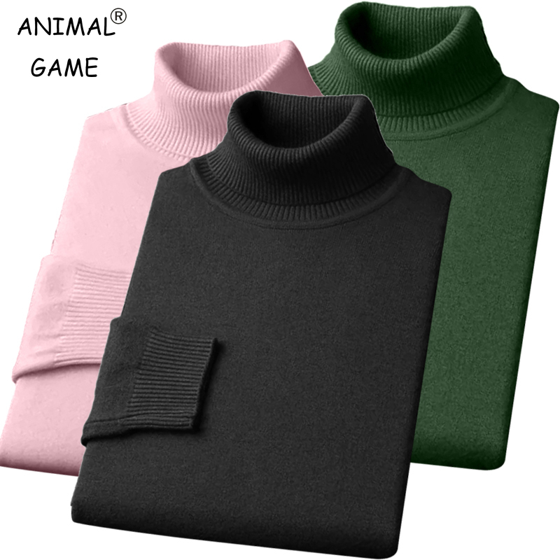 Autumn Mens High Quality Knitt - Turtleneck Sweater Men review and price