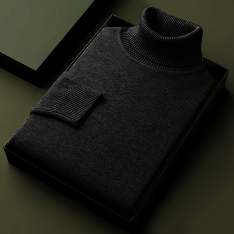 Autumn Mens High Quality Knitt - Turtleneck Sweater Men review and price