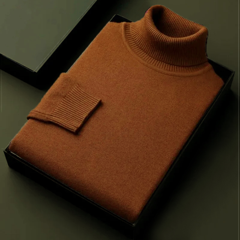 Autumn Mens High Quality Knitt - Turtleneck Sweater Men review and price