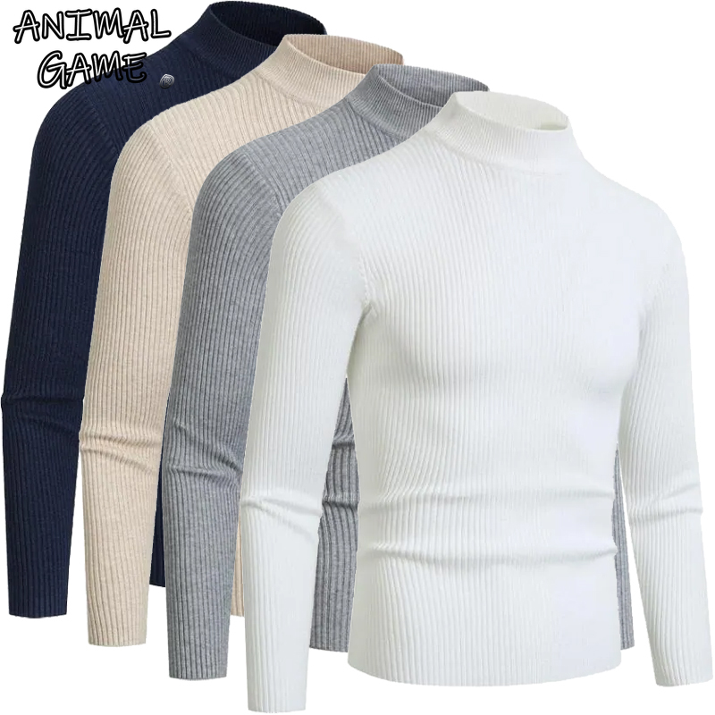 Animal Game Autumn Men's Mock  - Turtleneck Sweater Men review and price