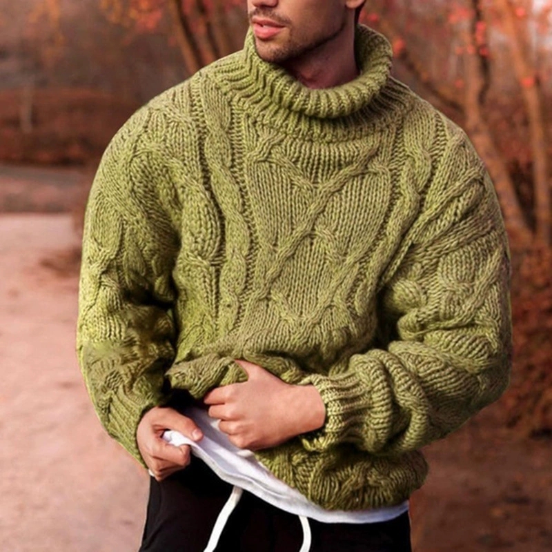 Autumn and winter European and - Turtleneck Sweater Men review and price