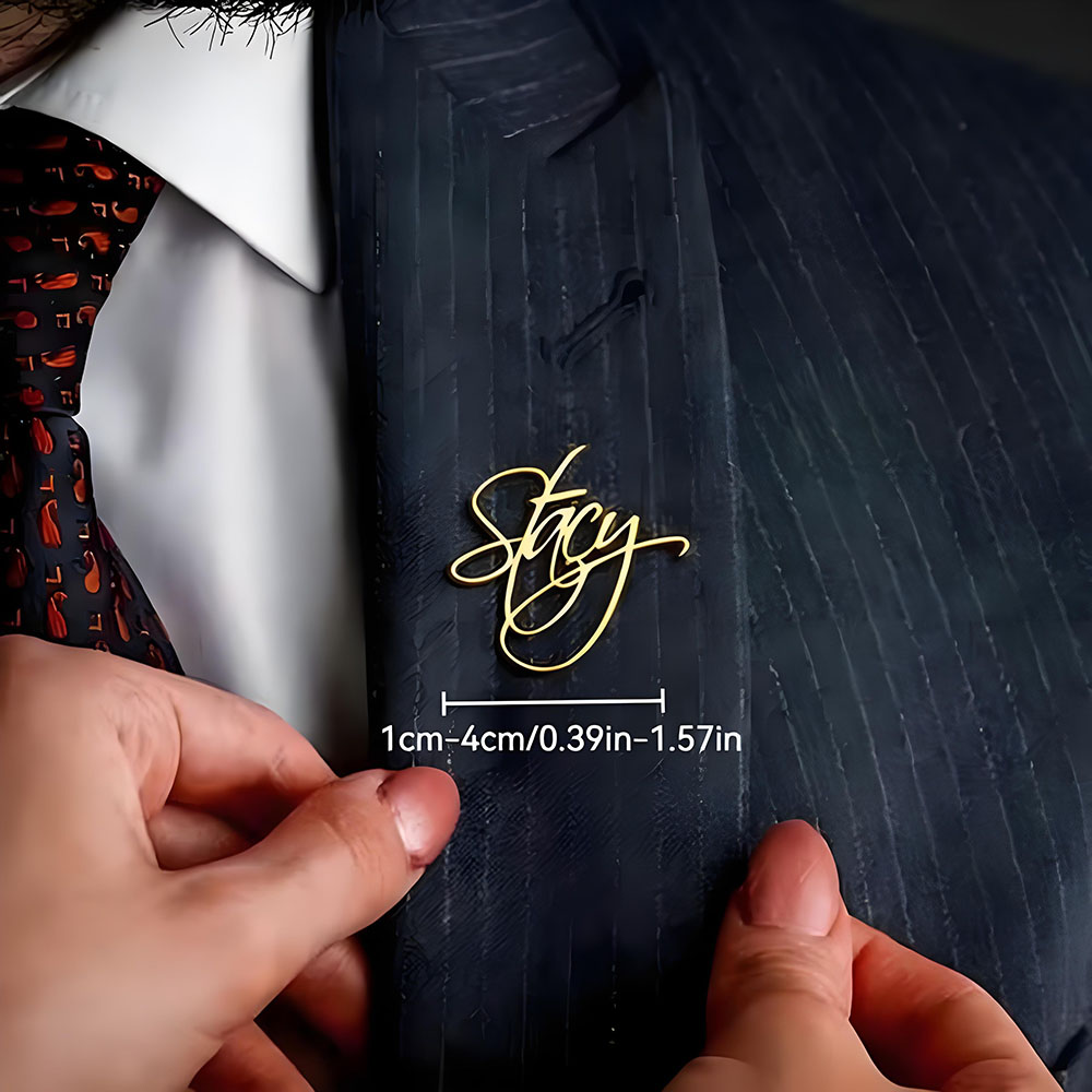 Custom Signature Name Lapel Pi - Men'S Fashion For Wedding review and price