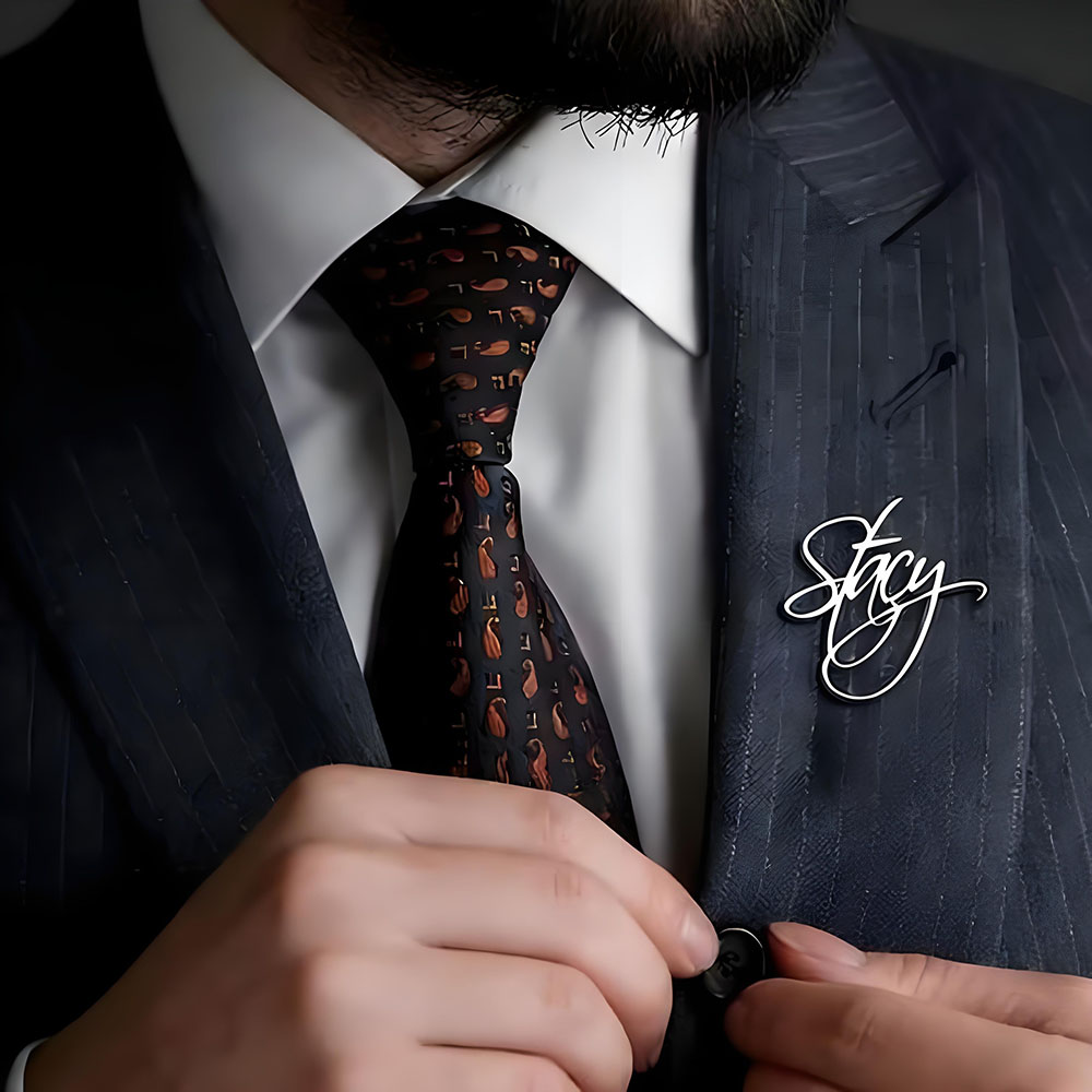 Custom Signature Name Lapel Pi - Men'S Fashion For Wedding review and price
