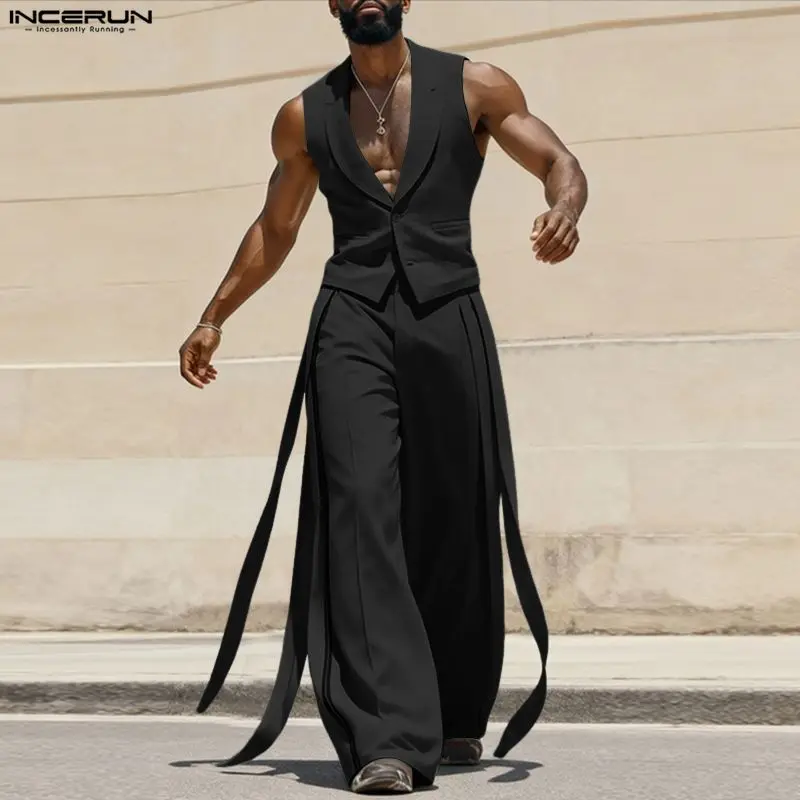 INCERUN Men Sets Solid Color V - Men'S Fashion For Summer 2026 review and price