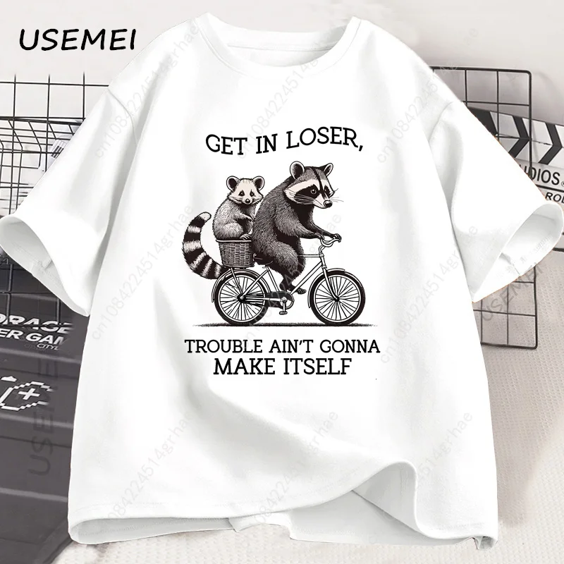 Get in Loser T Shirt Funny Rac - Graphic Tee Oversized review and price