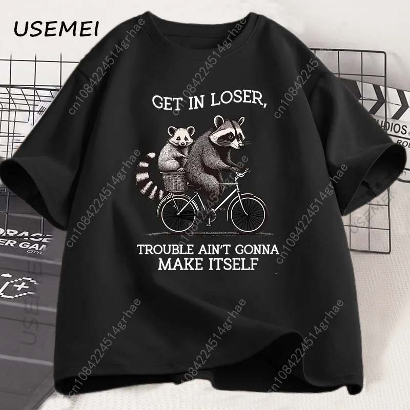 Get in Loser T Shirt Funny Rac - Graphic Tee Oversized review and price