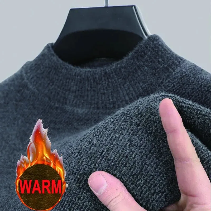 Mens Knitwear Sweater New Autu - Turtleneck Sweater Men review and price