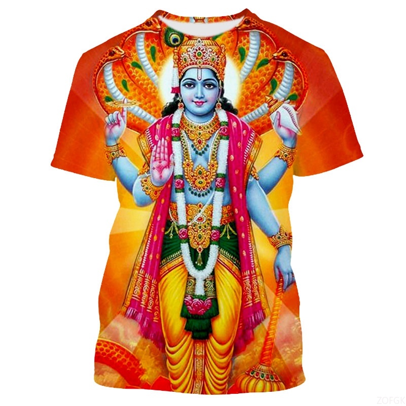 Summer Fashion Indian Deities  - Graphic Tee Oversized review and price