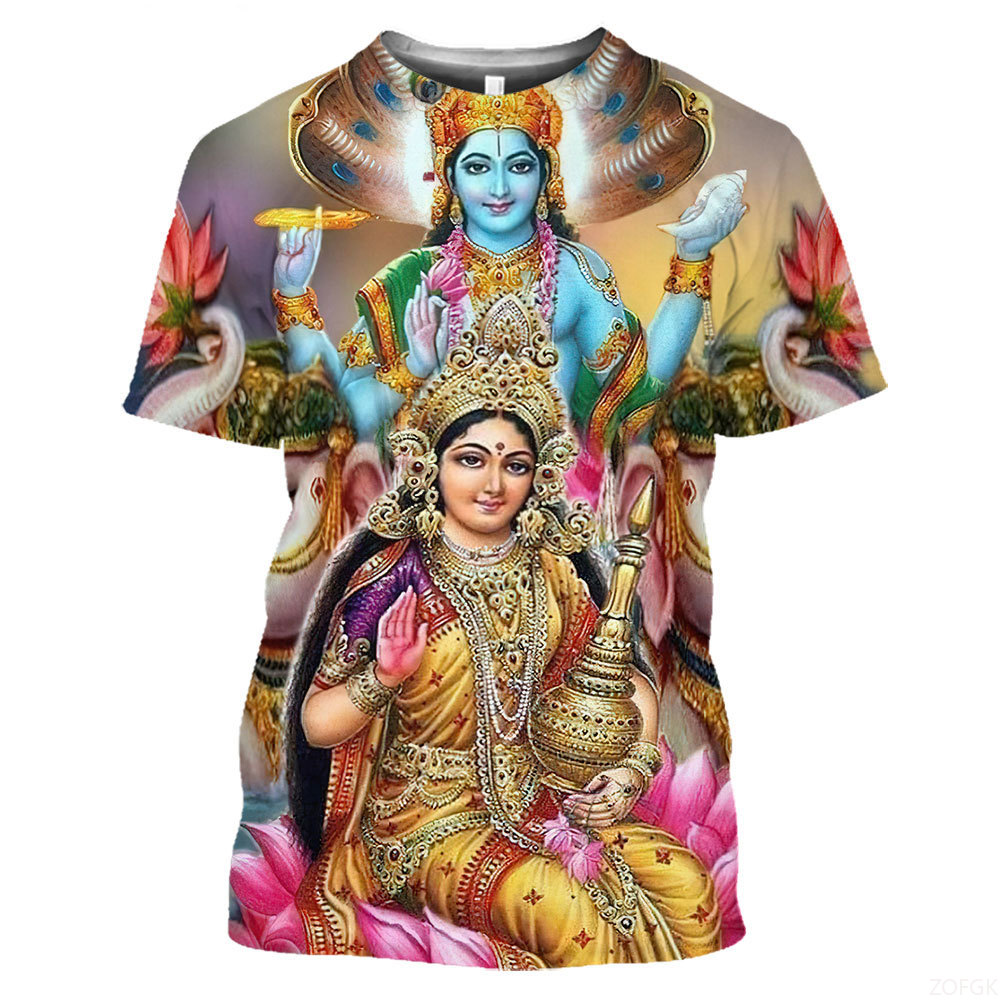 Summer Fashion Indian Deities  - Graphic Tee Oversized review and price