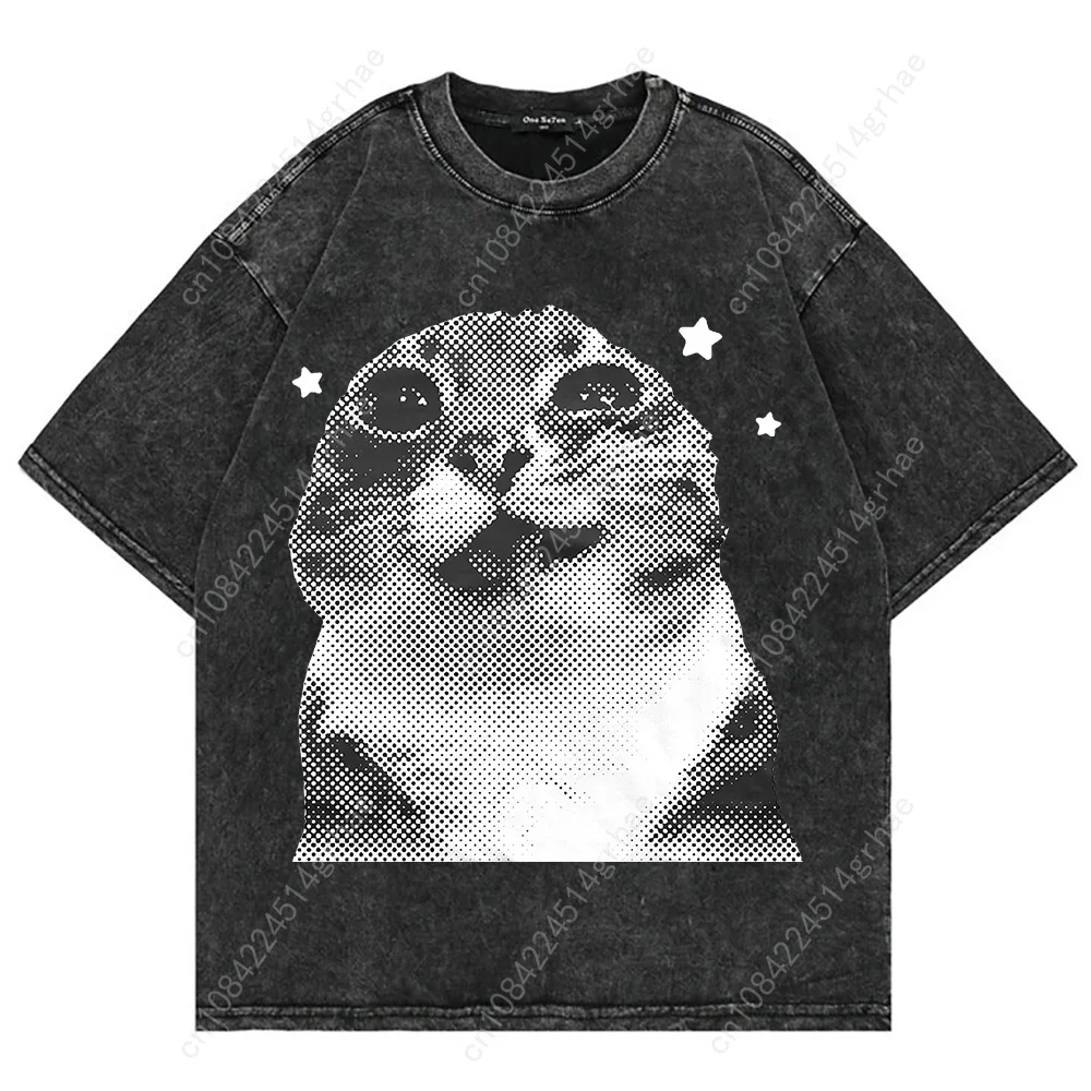100% Cotton Vintage Washed Y2k - Graphic Tee Oversized review and price