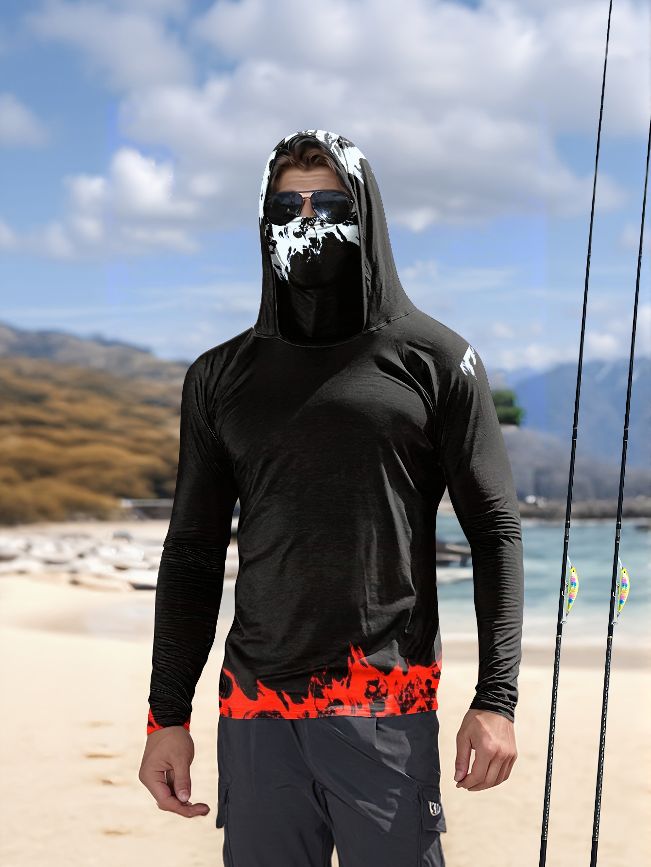 Men Hood Fishing Shirt long sl - Men'S Fashion T Shirts review and price