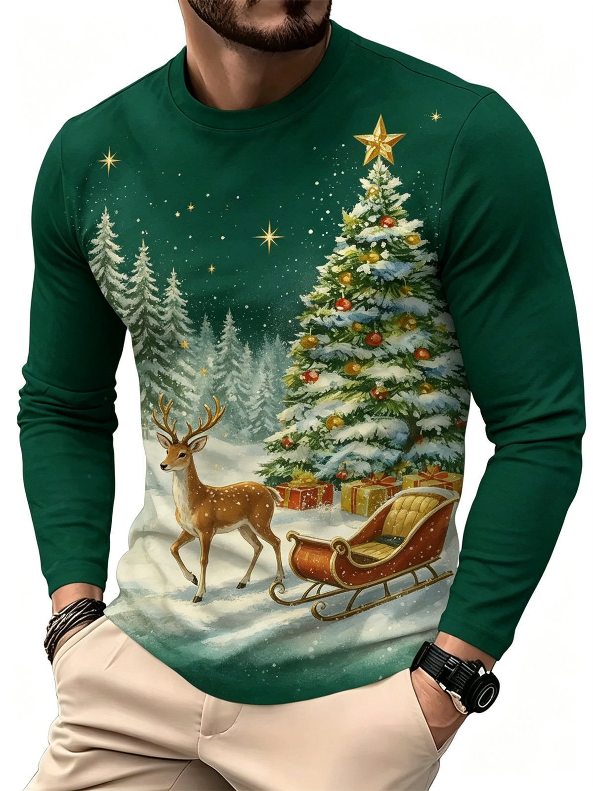 Men's Casual Fashion Long Slee - Fashion Mens Shirt review and price
