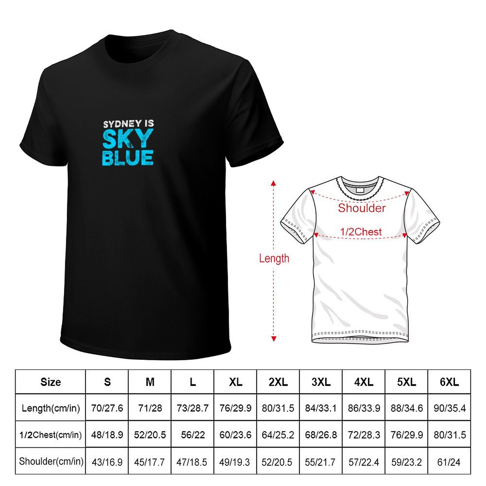 Sydney is sky blue T-Shirt Sum - Men'S Fashion Sydney review and price