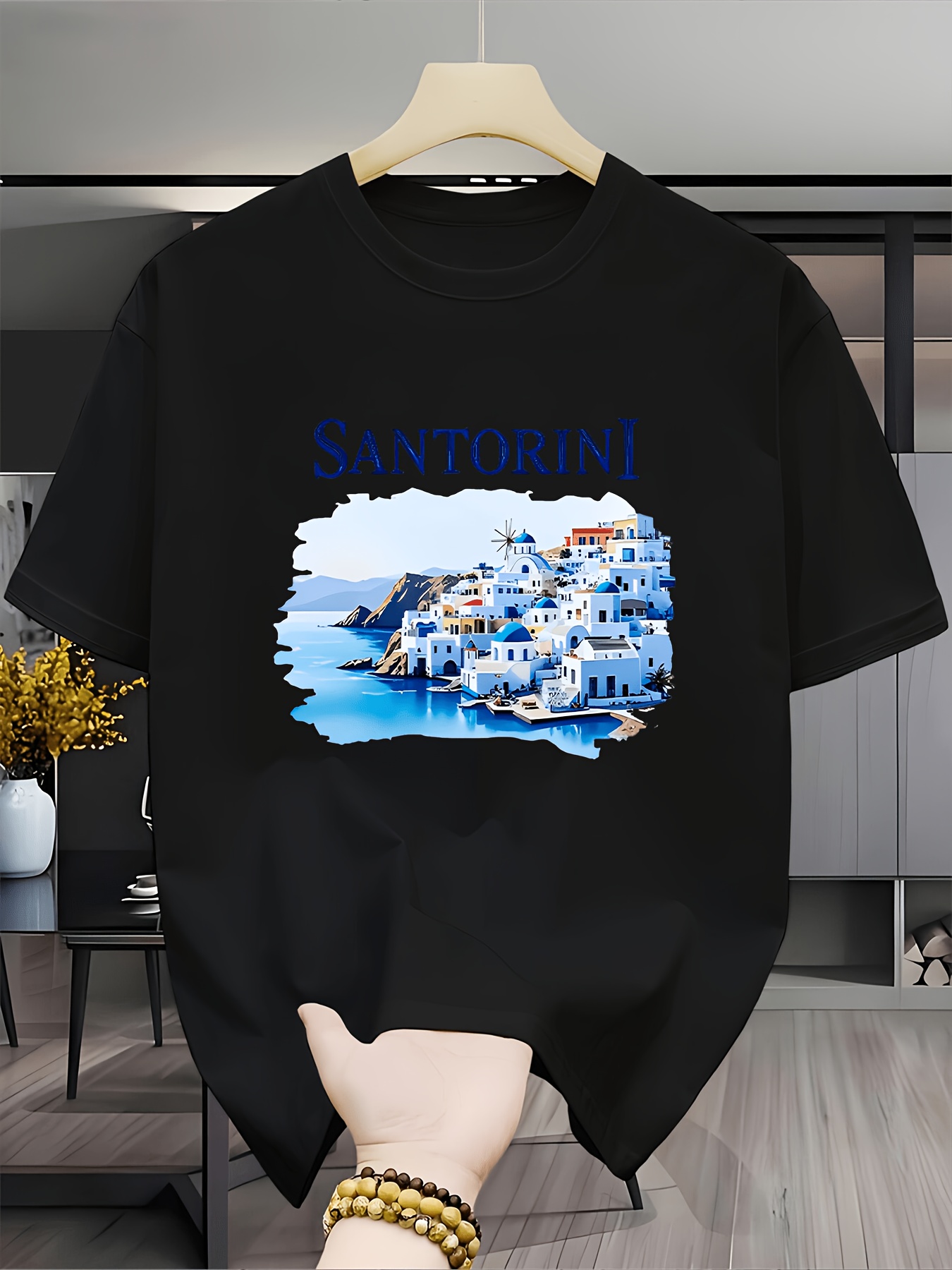 Vintage Santorini Greece Lands - Men'S Fashion Greece review and price