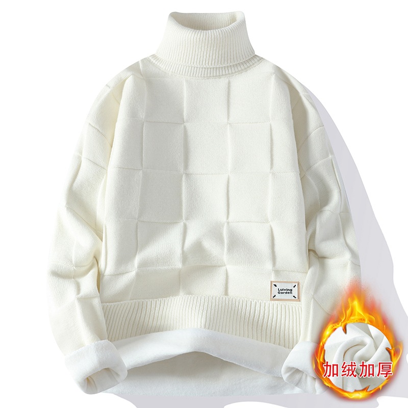 New Winter Men Fleece Warm Tur - Turtleneck Sweater Men review and price