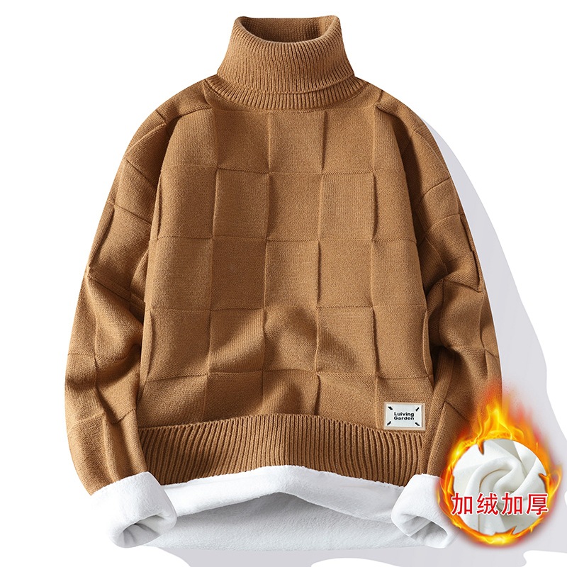 New Winter Men Fleece Warm Tur - Turtleneck Sweater Men review and price