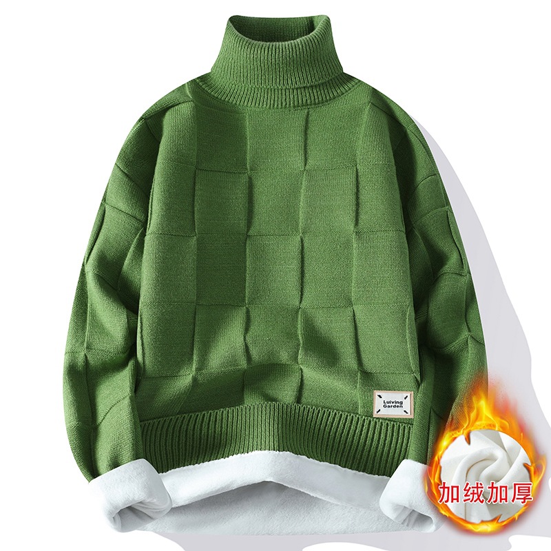 New Winter Men Fleece Warm Tur - Turtleneck Sweater Men review and price