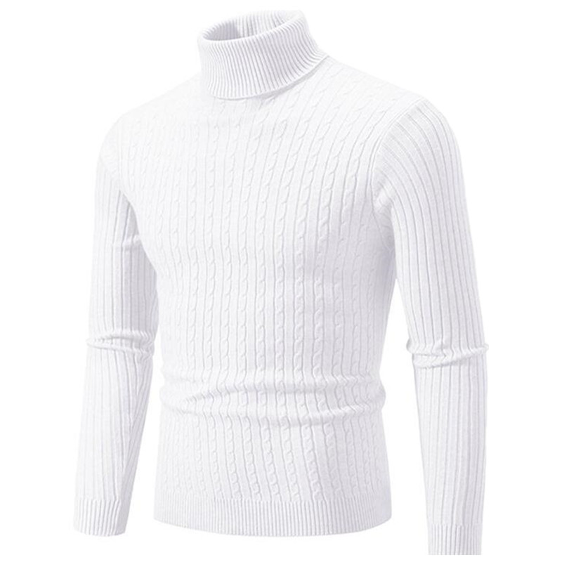 2025 New Men Solid Colour Turt - Turtleneck Sweater Men review and price