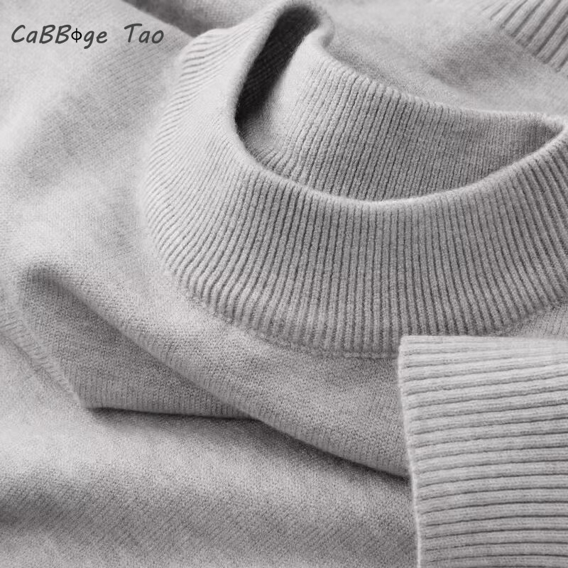 Autumn New Men's Casual Mock T - Turtleneck Sweater Men review and price