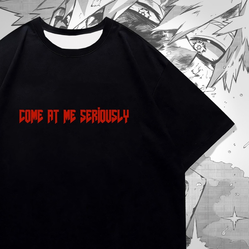 Bakugo Anime Double Sided Prin - Graphic Tee Oversized review and price