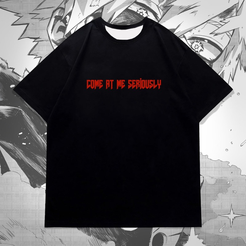 Bakugo Anime Double Sided Prin - Graphic Tee Oversized review and price