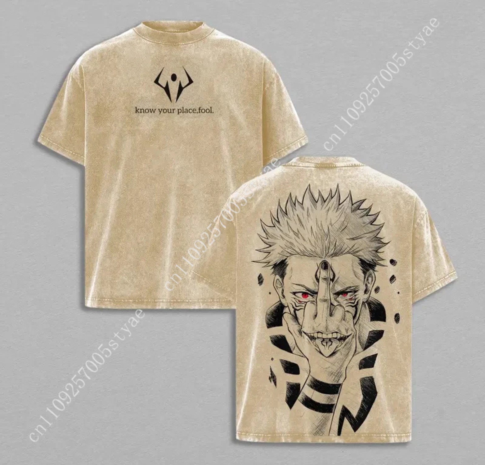 Anime  Ryomen Sukuna Graphic T - Graphic Tee Oversized review and price