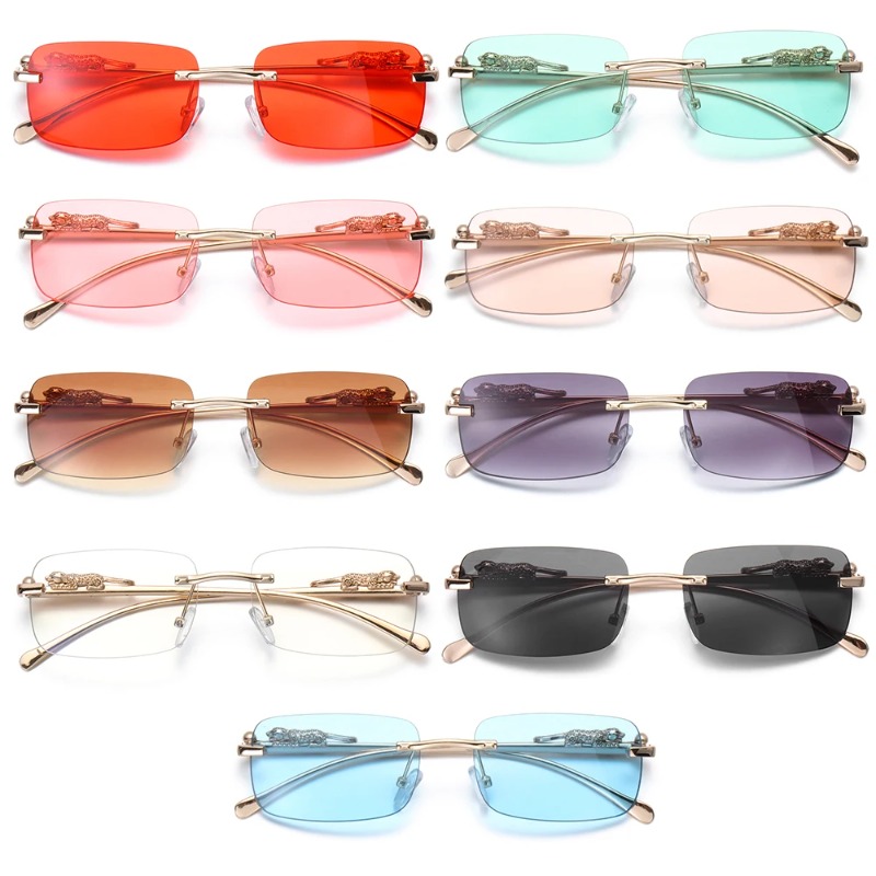 Rimless Square Sunglasses Wome - Men'S Fashion Luxury Brands review and price