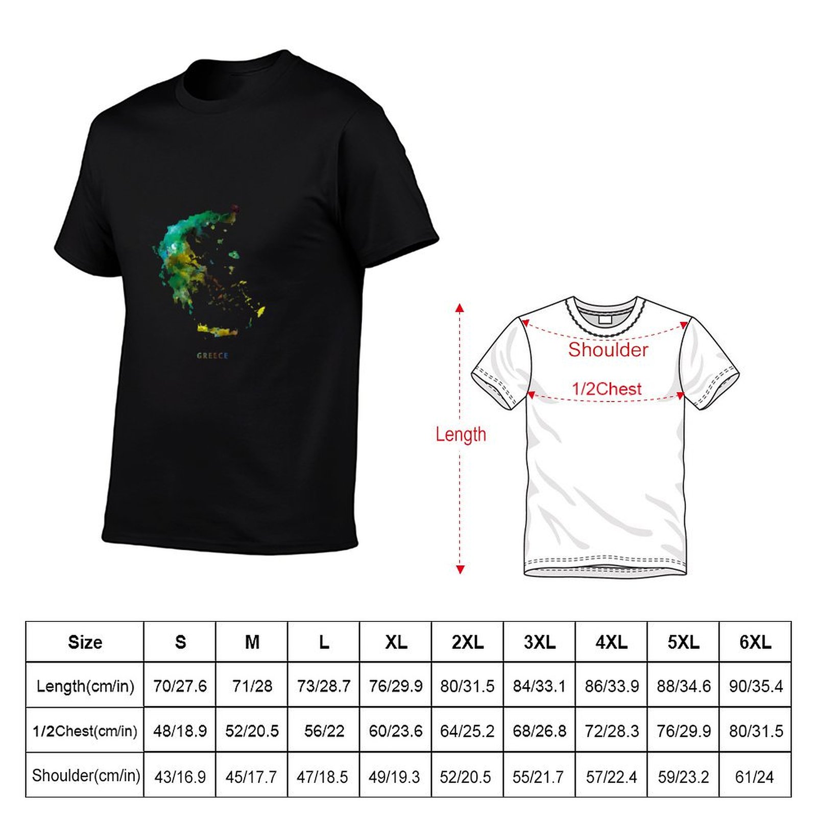 Greece T-Shirt vintage clothes - Men'S Fashion Greece review and price
